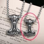 Viking Thor's Hammer Stainless Steel Pendant Necklace