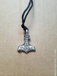 Thor's Hammer Pendant - One-Sided Pewter Design