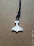 Thor's Hammer Pendant - One-Sided Pewter Design