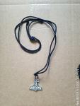 Thor's Hammer Pendant - One-Sided Pewter Design