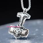 Viking Thor's Hammer Mjolnir Pendant Necklace