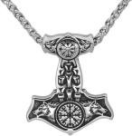 Thor's Hammer Mjolnir Necklace - Viking Style