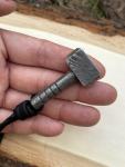 Thor's Hammer Viking Pendant Necklace in Steel