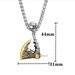 Viking Valknut Axe Necklace for Men – Gold & Steel