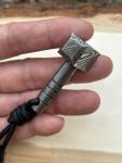 Thor's Hammer Viking Pendant Necklace in Steel