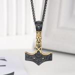 Viking Thor Hammer Necklace in Sterling Silver