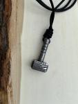 Thor's Hammer Viking Pendant Necklace in Steel