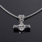 Mjolnir Thor Hammer Necklace for Men
