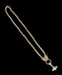 Viking Wolf Necklace with Thor’s Hammer Pendant