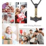 Viking Thor Hammer Necklace in Sterling Silver