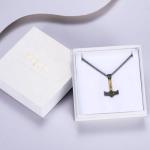 Viking Thor Hammer Necklace in Sterling Silver