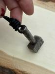 Thor's Hammer Viking Pendant Necklace in Steel