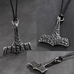 Thor's Hammer Pendant Necklace - Mjolnir Strength Symbol