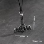 Thor's Hammer Pendant Necklace - Mjolnir Strength Symbol