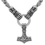Men's Viking Necklace with Thor's Hammer Pendant