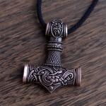 Viking Thor Hammer Necklace Mjolnir Talisman