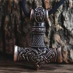 Viking Thor Hammer Necklace Mjolnir Talisman