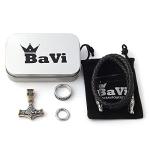 Mjolnir Thor's Hammer Pendant Necklace with Rune Ring