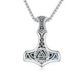 Mjolnir Necklace - Sterling Silver Thor's Hammer