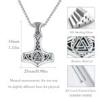 Mjolnir Necklace - Sterling Silver Thor's Hammer