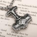 Viking Thor's Hammer Stainless Steel Pendant Necklace