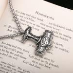 Viking Thor's Hammer Stainless Steel Pendant Necklace
