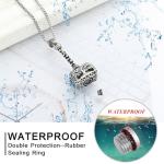 Viking Thor Hammer Ashes Necklace for Memorial