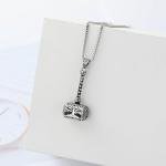 Viking Thor Hammer Ashes Necklace for Memorial