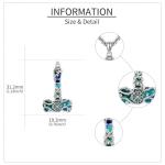 Thor's Hammer Necklace with Abalone Shell Pendant