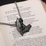 Thor's Hammer Raven Stainless Steel Pendant Necklace