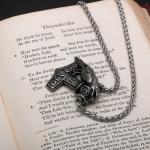 Thor's Hammer Raven Stainless Steel Pendant Necklace