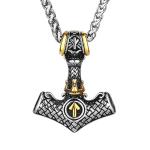 Viking Thor Hammer Mjolnir Necklace for Men