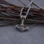 Viking Thor Hammer Mjolnir Necklace for Men