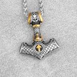 Viking Thor Hammer Mjolnir Necklace for Men