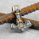 Viking Thor Hammer Mjolnir Necklace for Men