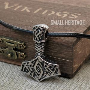 Men's Viking Mjolnir Necklace Thor Hammer Pendant