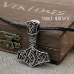 Men's Viking Mjolnir Necklace Thor Hammer Pendant