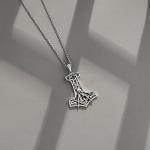 Thor's Mjolnir Necklace in Sterling Silver
