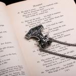 Viking Thor's Hammer Goat Pendant Necklace