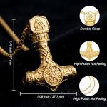 Viking Thor Hammer Necklace with Gift Box