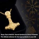 Viking Thor Hammer Necklace with Gift Box
