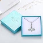 Mjolnir Necklace in Sterling Silver with Vegvisir