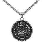 Ouroboros Valknut Viking Dragon Pendant Necklace