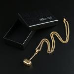 Thor Hammer Necklace for Men and Women, Gold