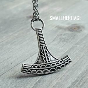 Thor Mjolnir Pendant Necklace - Viking Style Amulet