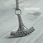 Thor Mjolnir Pendant Necklace - Viking Style Amulet