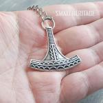 Thor Mjolnir Pendant Necklace - Viking Style Amulet