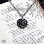 Viking Dragon Valknut Medallion Stainless Steel Necklace