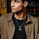 Mjolnir Thor's Hammer Pendant Necklace in Silver