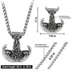 Mjolnir Thor Hammer Goat Head Necklace for Everyone